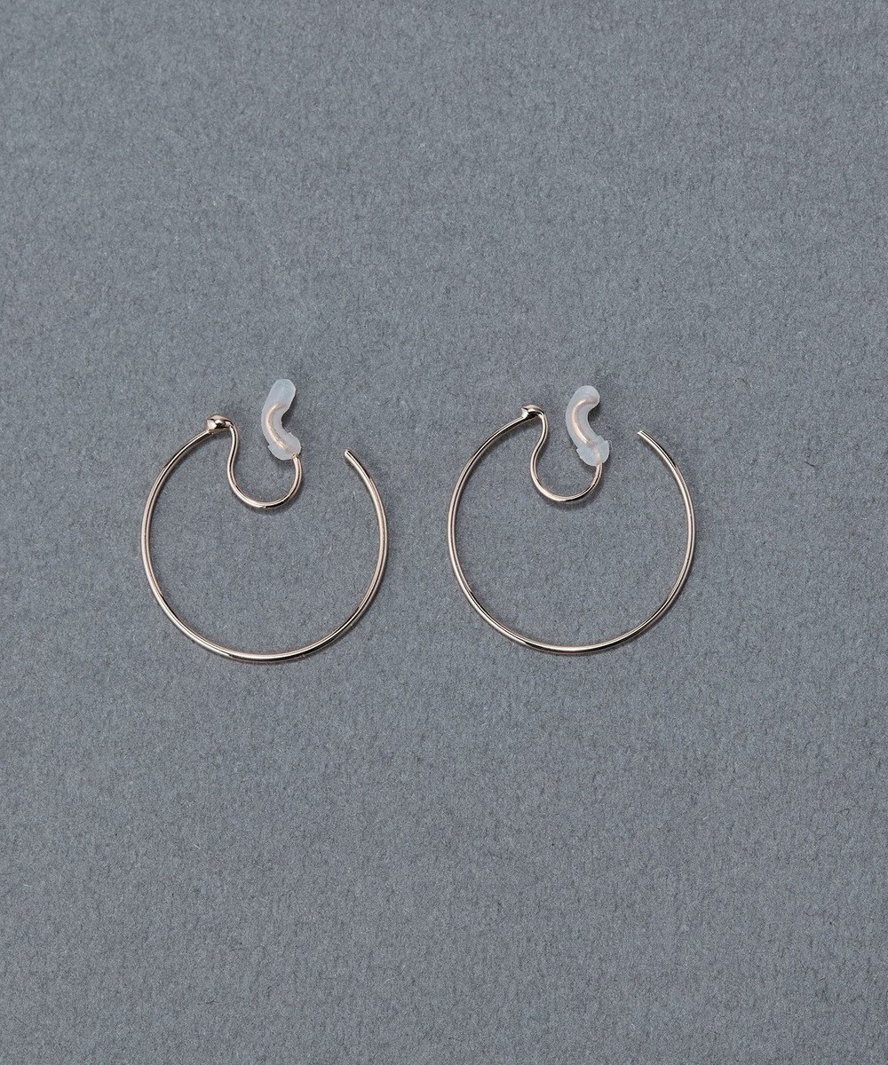 Phoebe 〈痛くないシリーズ〉スリムビッグフープライトフィットイヤリング シンプル/フープイヤリング/細い 