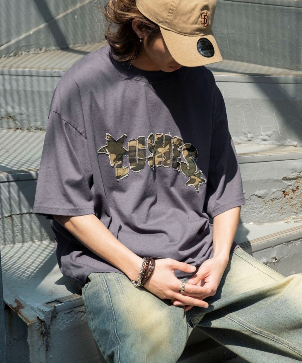 WEGO ダメージアップリケグラフィックT（SS） 