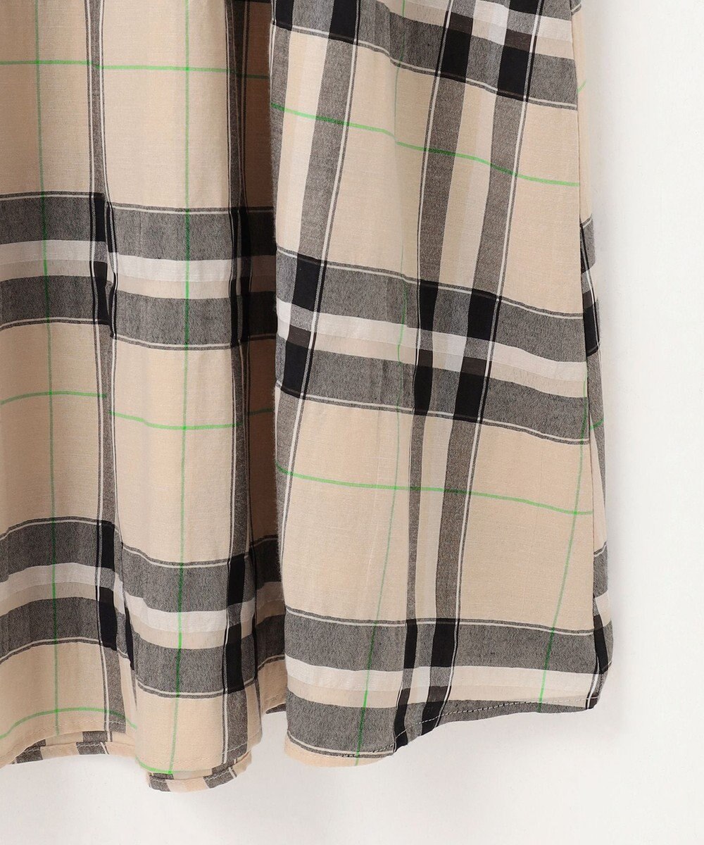 自由区 【カタログ掲載・洗える】シアーブライトチェック ワンピース 