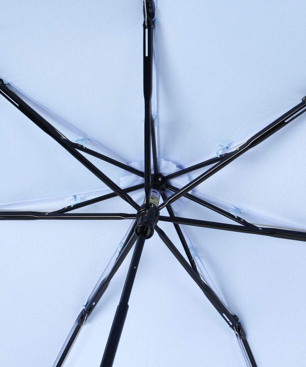 MOONBAT LANVIN en Bleu 折りたたみ傘 サテンプリントフラワー 