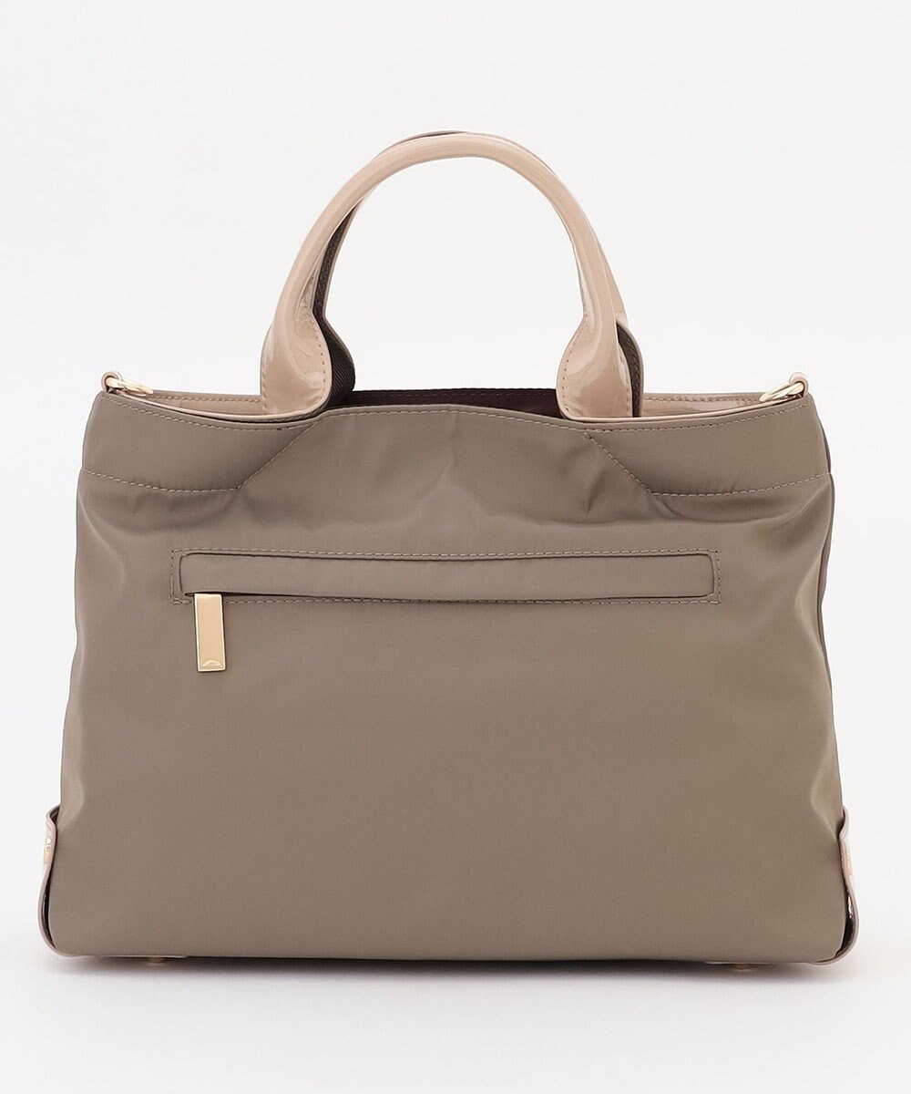 LA BAGAGERIE ツイルナイロン×エナメル 2WAYトートバッグ Sサイズ 