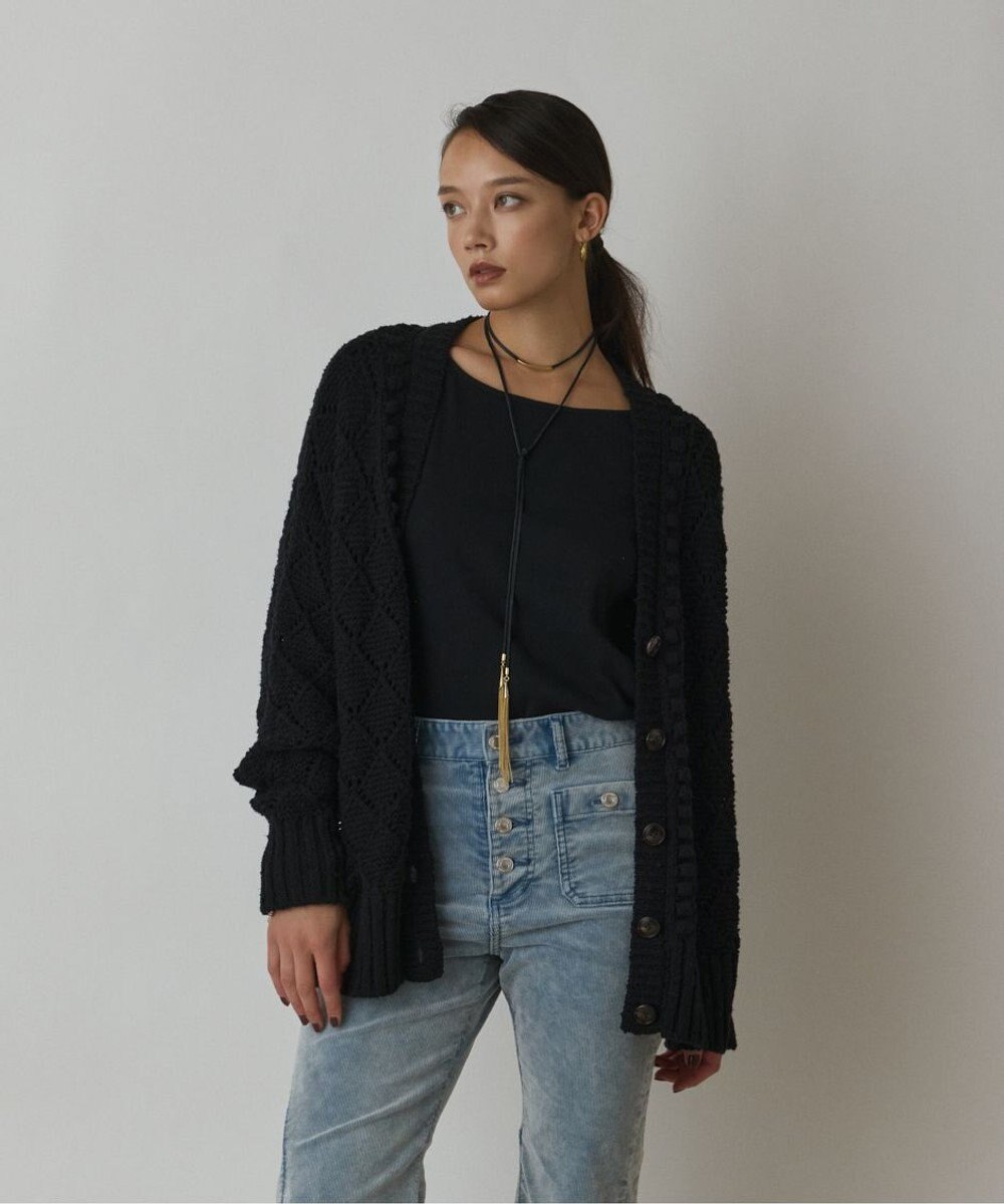 GRACE CONTINENTAL オーバーニットカーディガン 