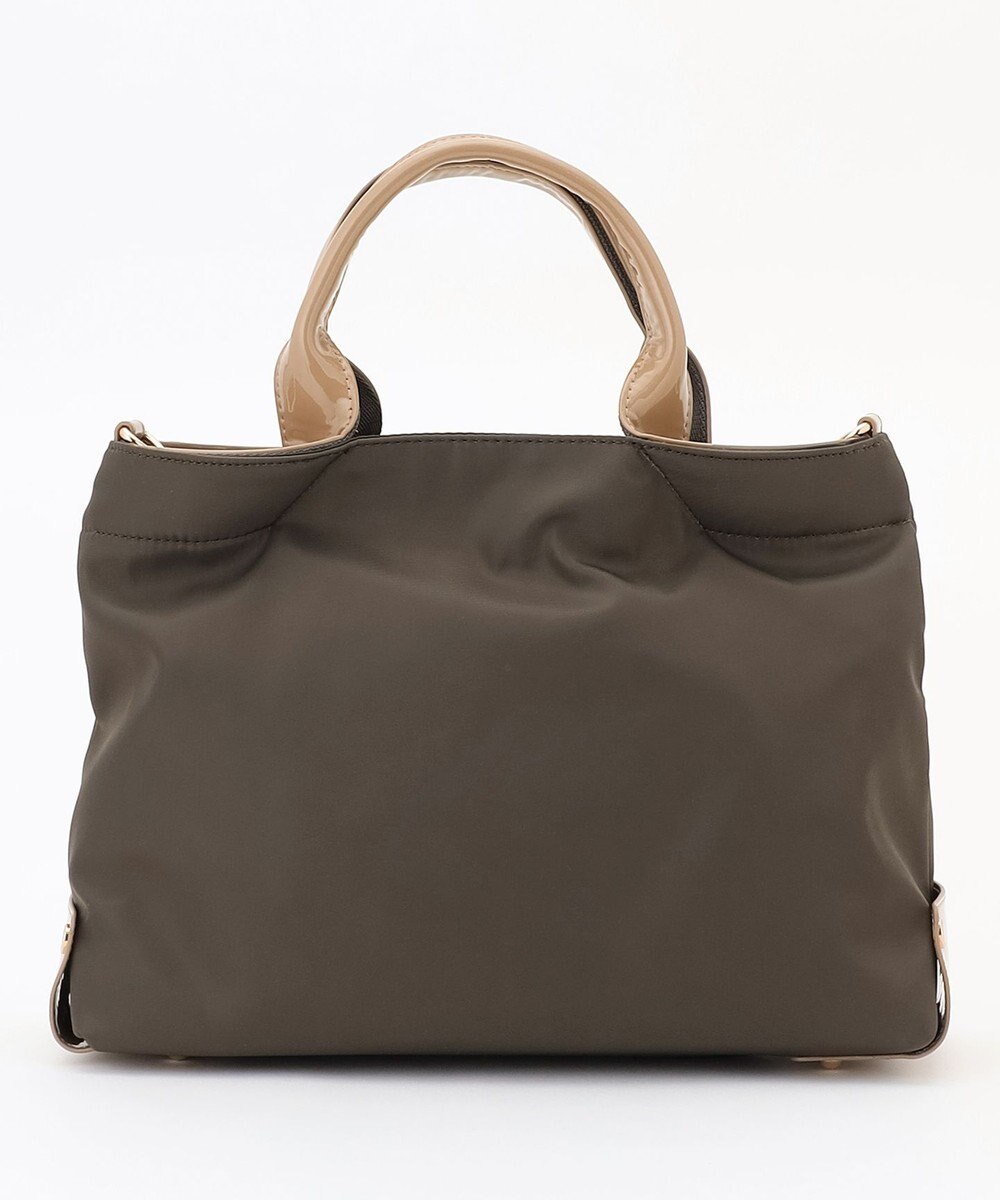 LA BAGAGERIE ツイルナイロン×エナメル 2WAYトートバッグ Sサイズ 