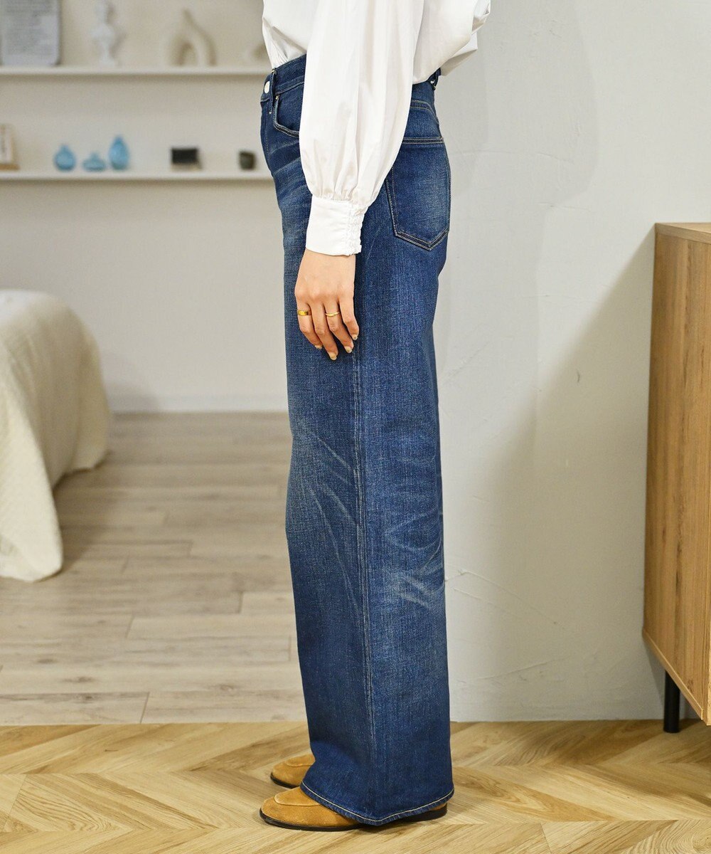 caqu modern baggy ワイドシルエットデニムパンツ USED WASH 