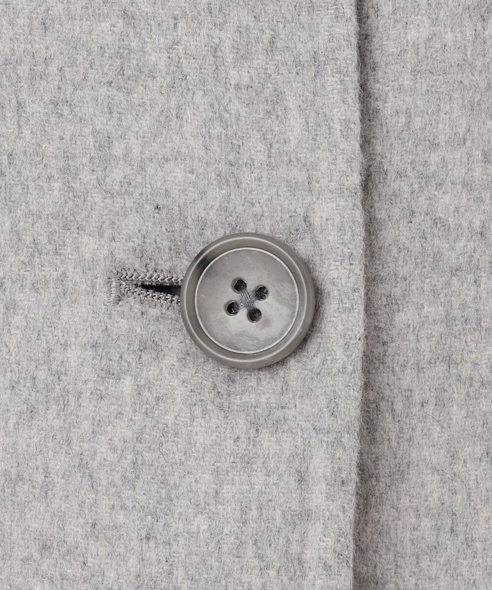 J.PRESS LADIES 【リバーシブル】ウールナイロンリバー スタンドカラー コート 