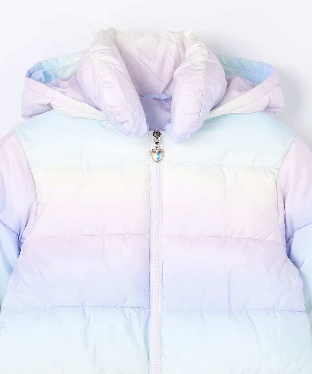 ANY KIDS 【フード取り外し/洗濯機可能】中綿フリル リボンコート 