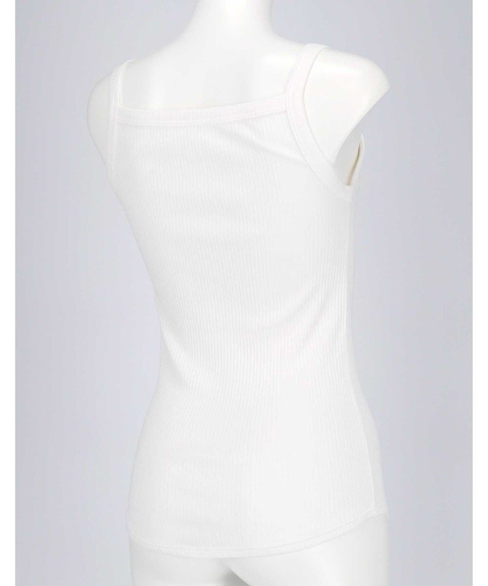 une nana cool 綿100% リブ編みコットン キャミソール 