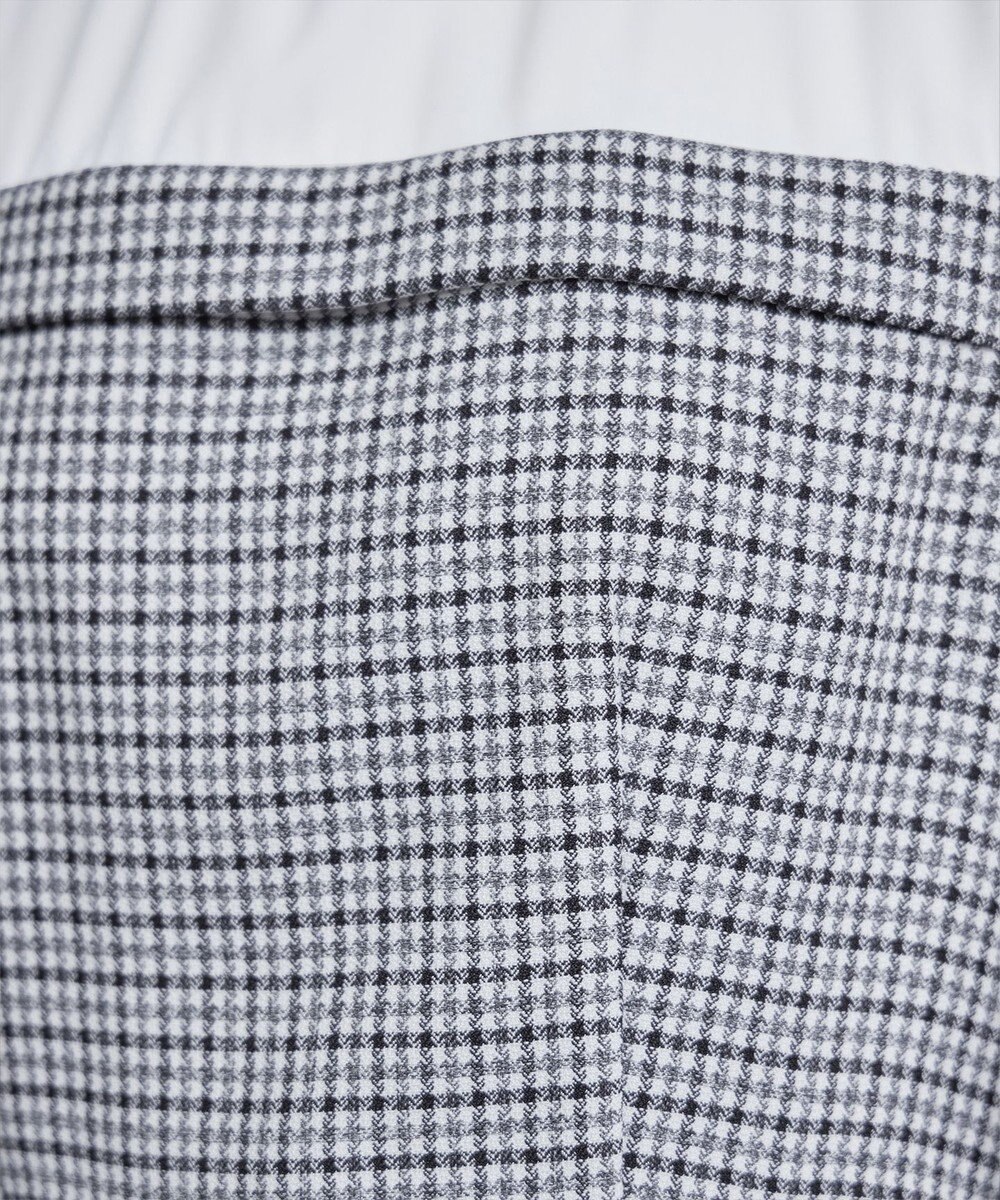 Tiaclasse 【洗える】ビスチェ風ツイードチェックドッキングワンピース 