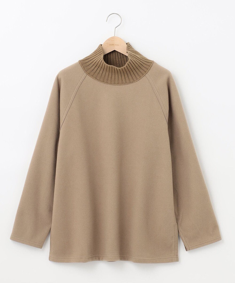 SHARE PARK LADIES ラグランスリープハイネックプルオーバー 