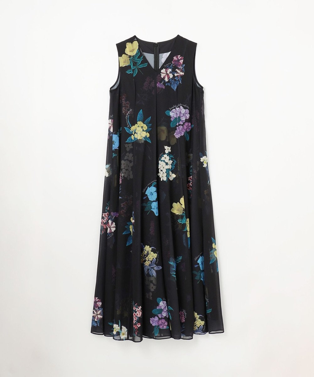 GRACE CONTINENTAL ボタニカルレイヤードワンピース 