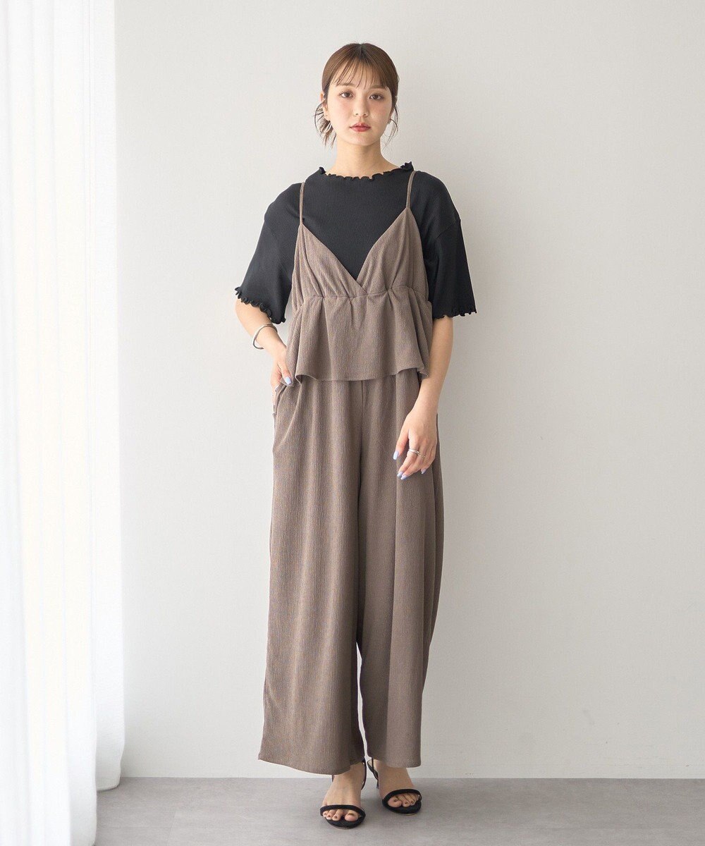 earth music&ecology ペプラムロンパース 