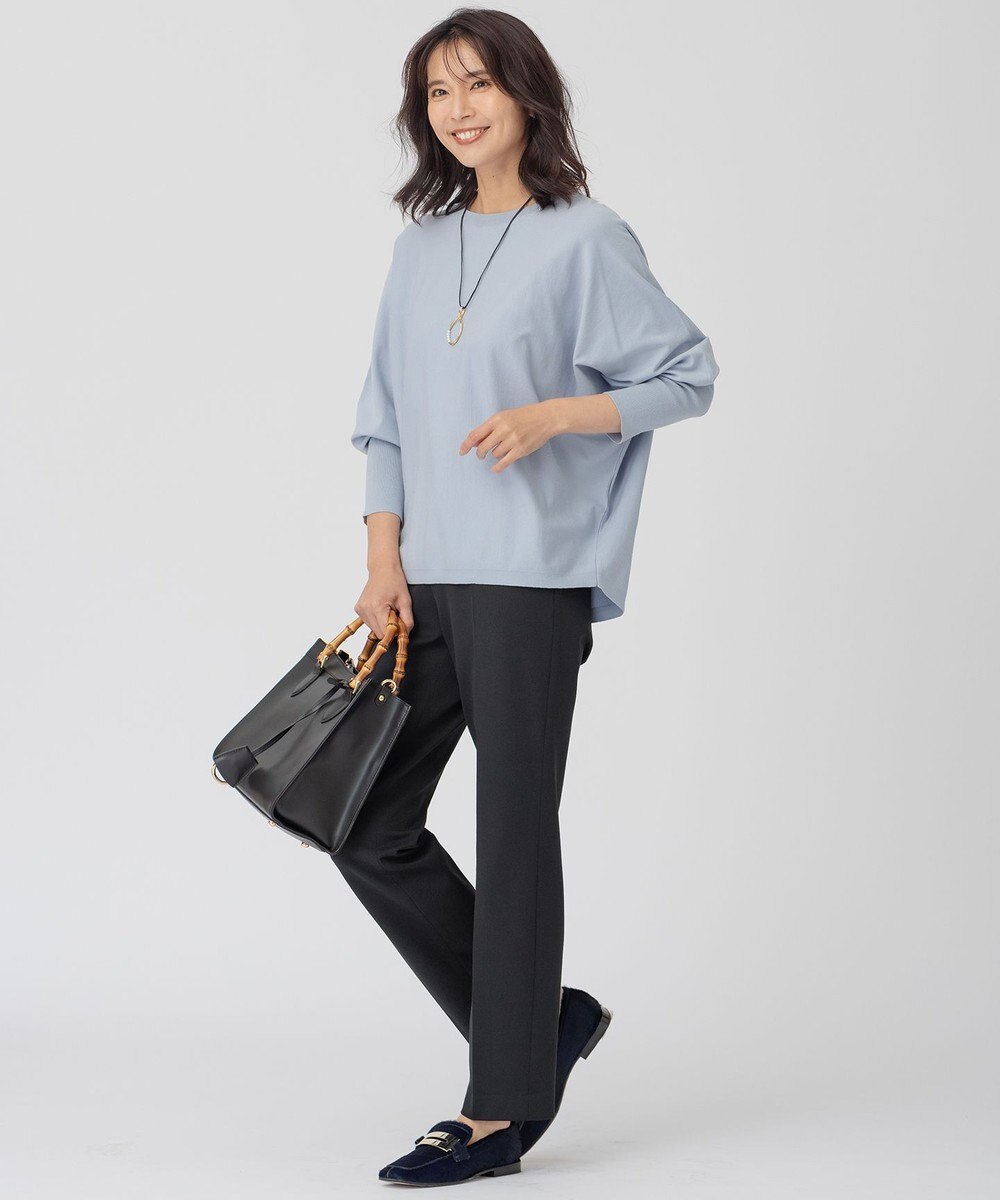 23区 L ヴィスコースストレッチ ドルマン ニット 