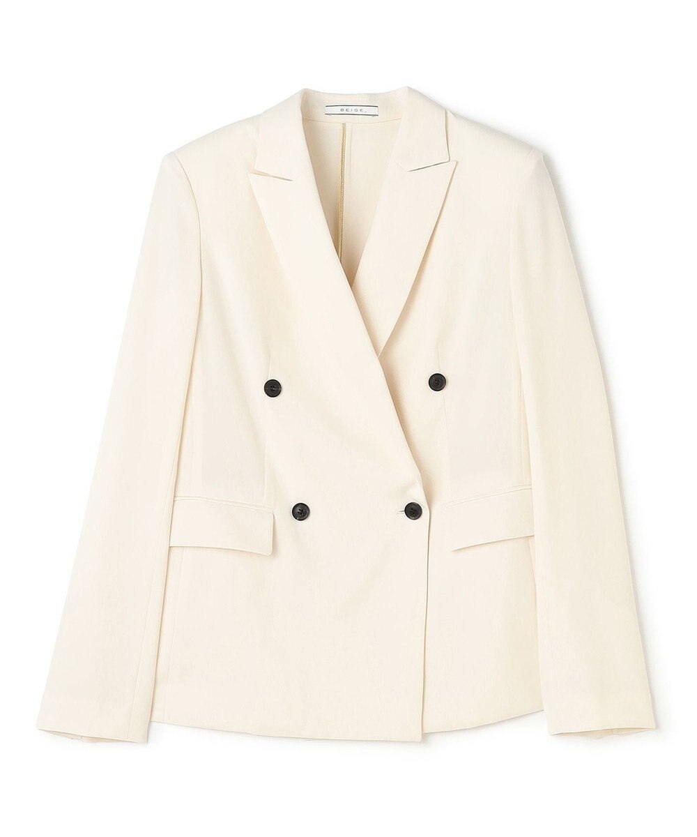 BEIGE， 【セットアップ対応】SPHENE / ダブルブレストピークドラペルジャケット 