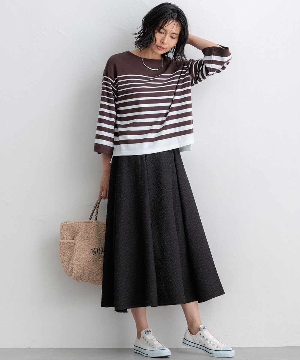 23区 S 【洗える】プレザンスジャカード タックスカート 