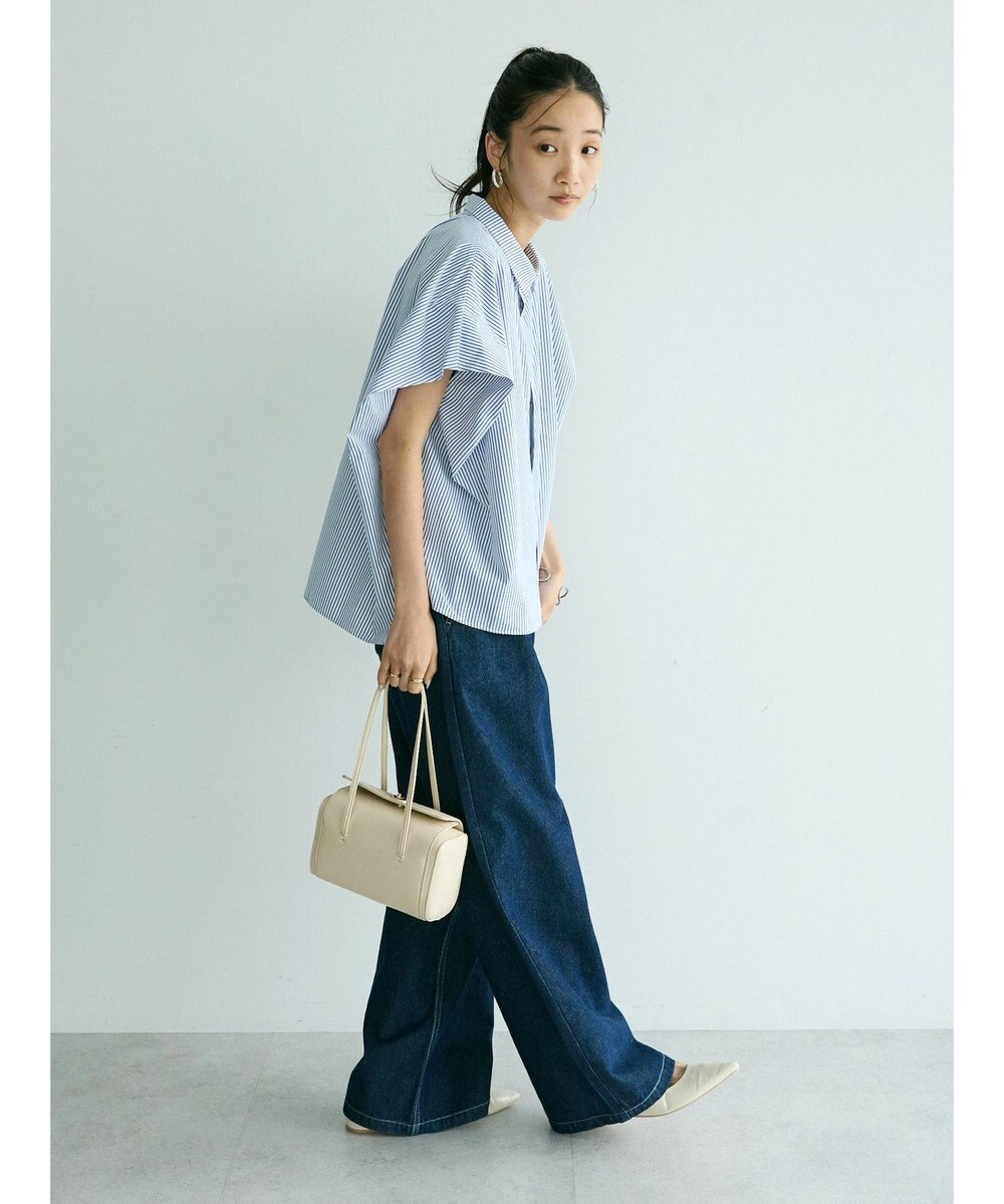 CRAFT STANDARD BOUTIQUE ステンサイドソリッドストライプブラウス2 