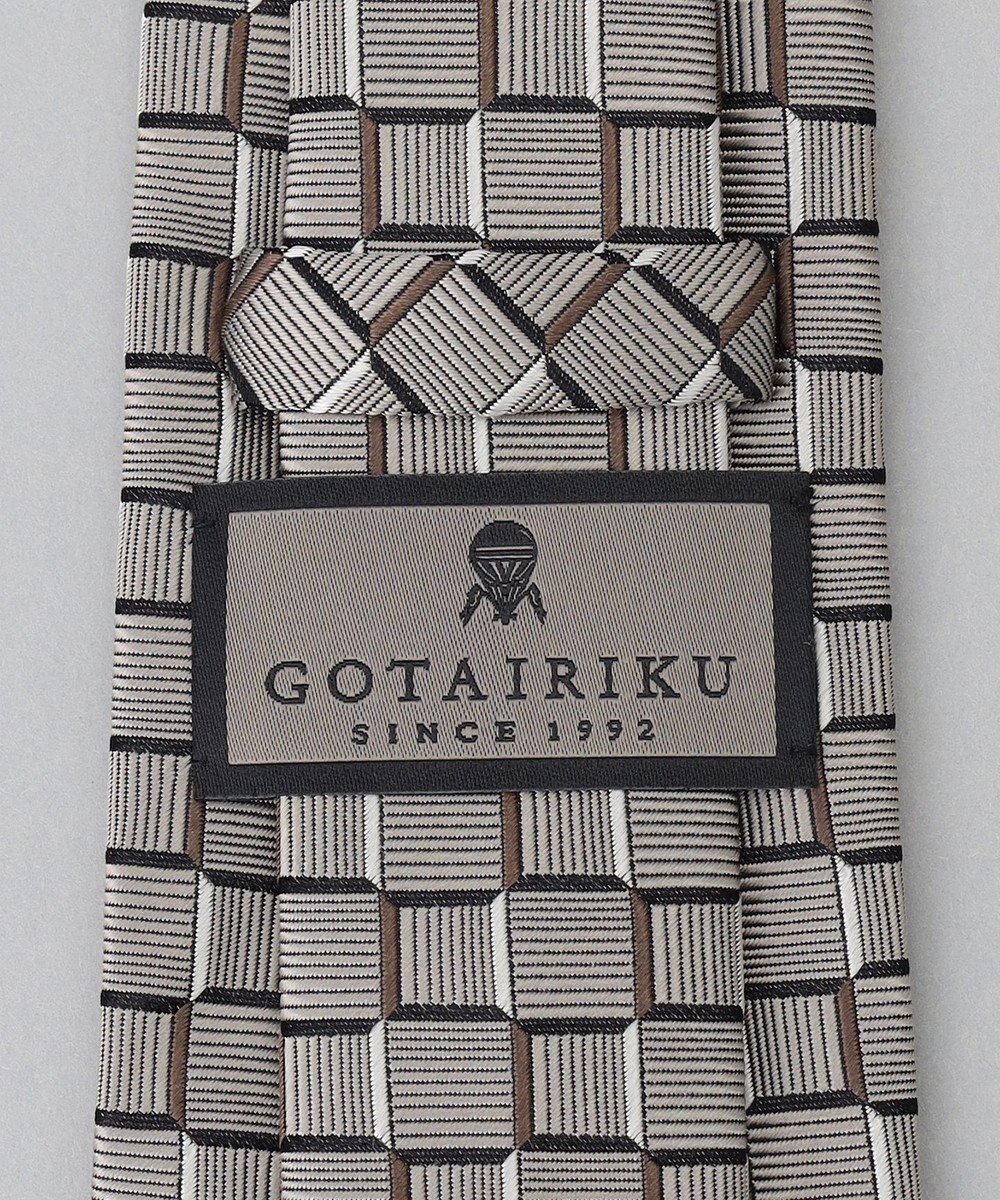GOTAIRIKU GOTAIRIKU別注【日本製】シルク ネクタイ_チェック織り 