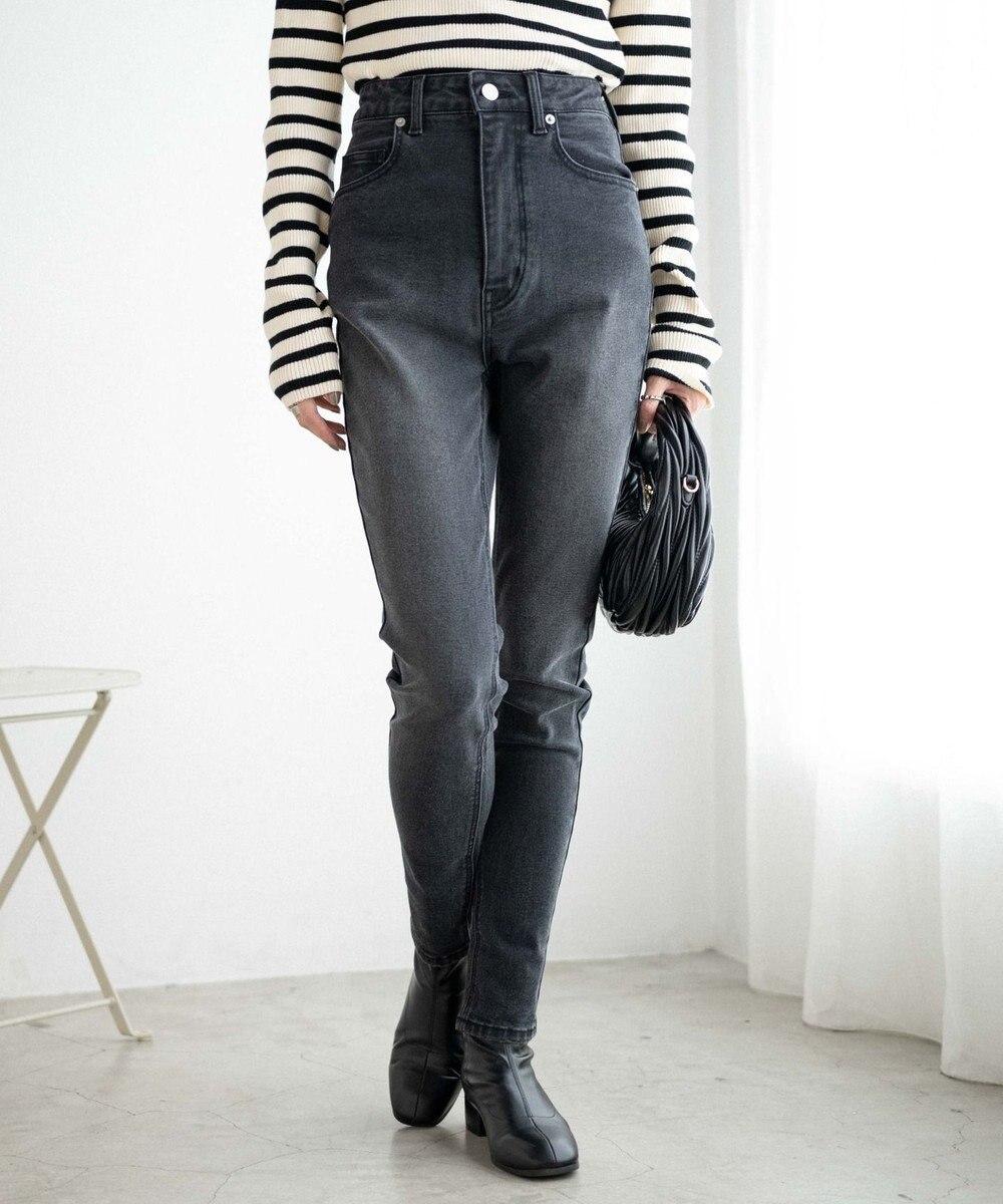 WEGO ハイウエストストレッチスキニーパンツ 