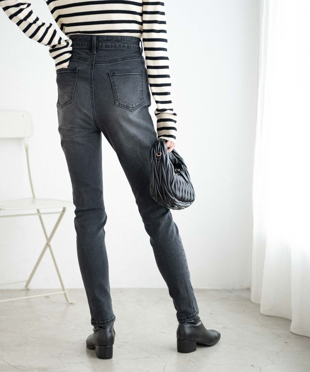 WEGO ハイウエストストレッチスキニーパンツ 