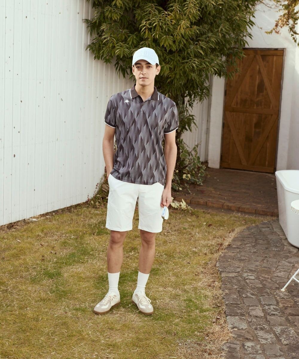 FILA GOLF／marie claire 【Kappa】柄半袖ポロシャツ 