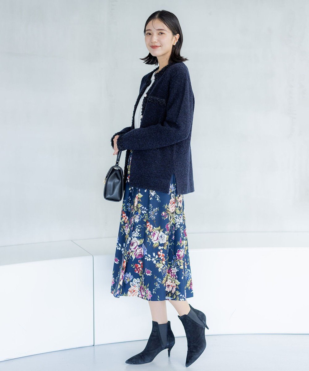 組曲 S 【23AW】ローズブーケプリント フレアスカート 