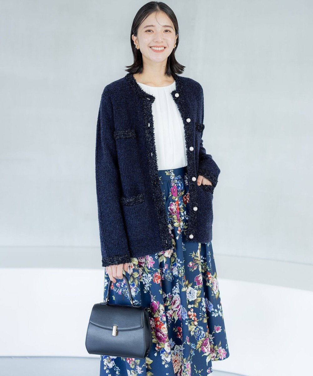 組曲 S 【23AW】ローズブーケプリント フレアスカート 