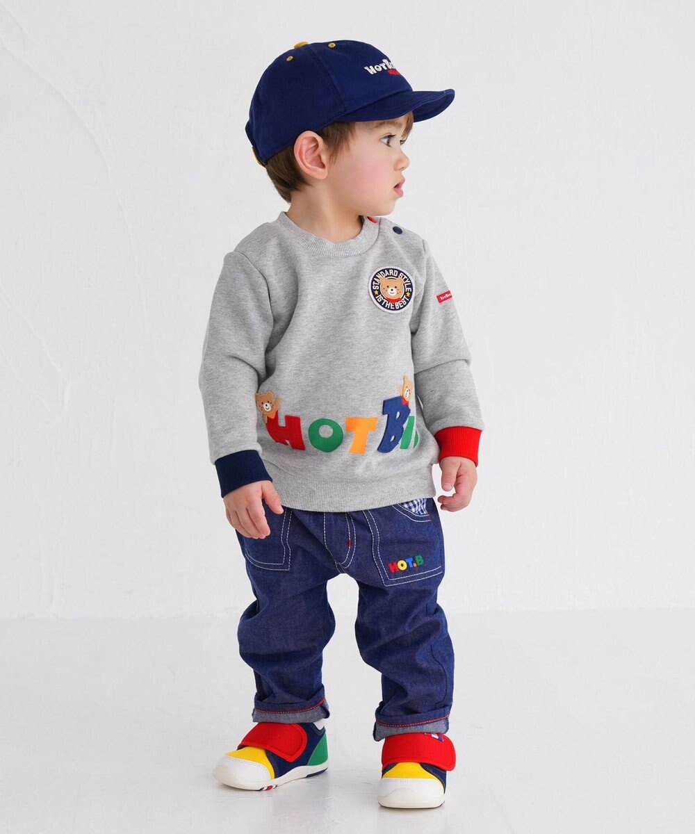 MIKI HOUSE HOT BISCUITS 【46-54cm】 バイカラー ロゴキャップ 