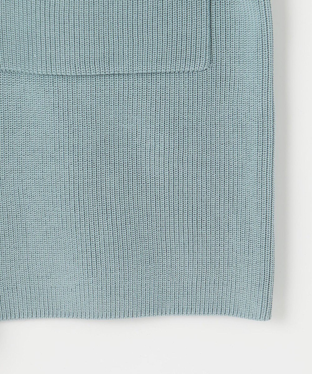 J.PRESS LADIES 【洗える】ORGANIC GASS COTTON キーネック カーディガン 