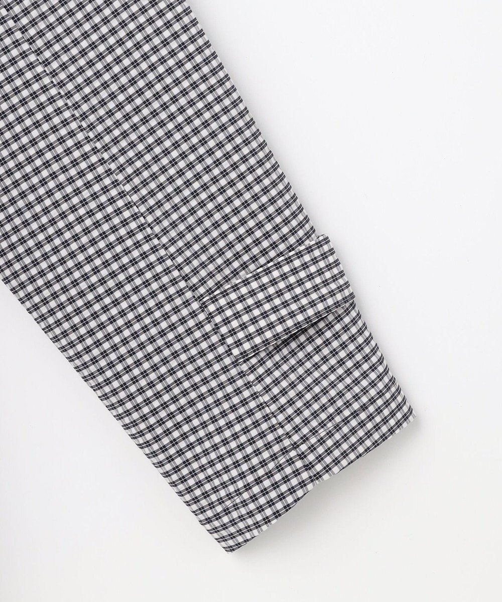 J.PRESS LADIES Lightストレッチチェック スタンドカラー コート 