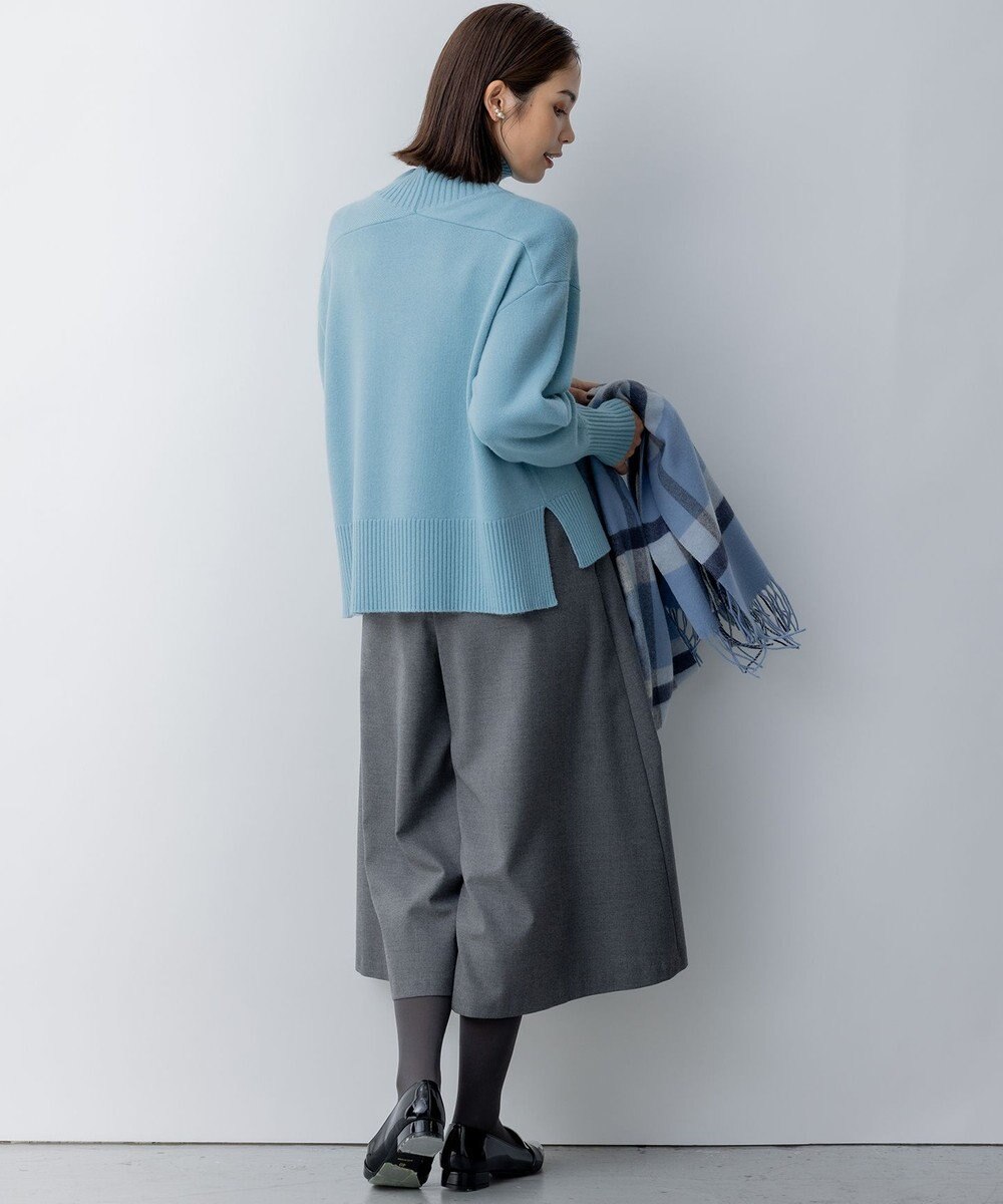 組曲 T/Rツイルストレッチ フレアパンツ 