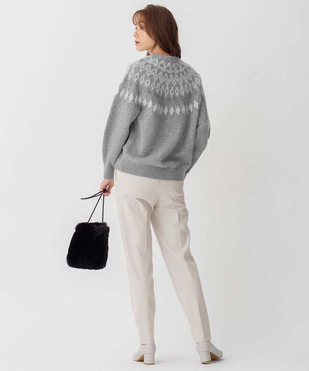 自由区 L フェアアイル クルーネックニット 