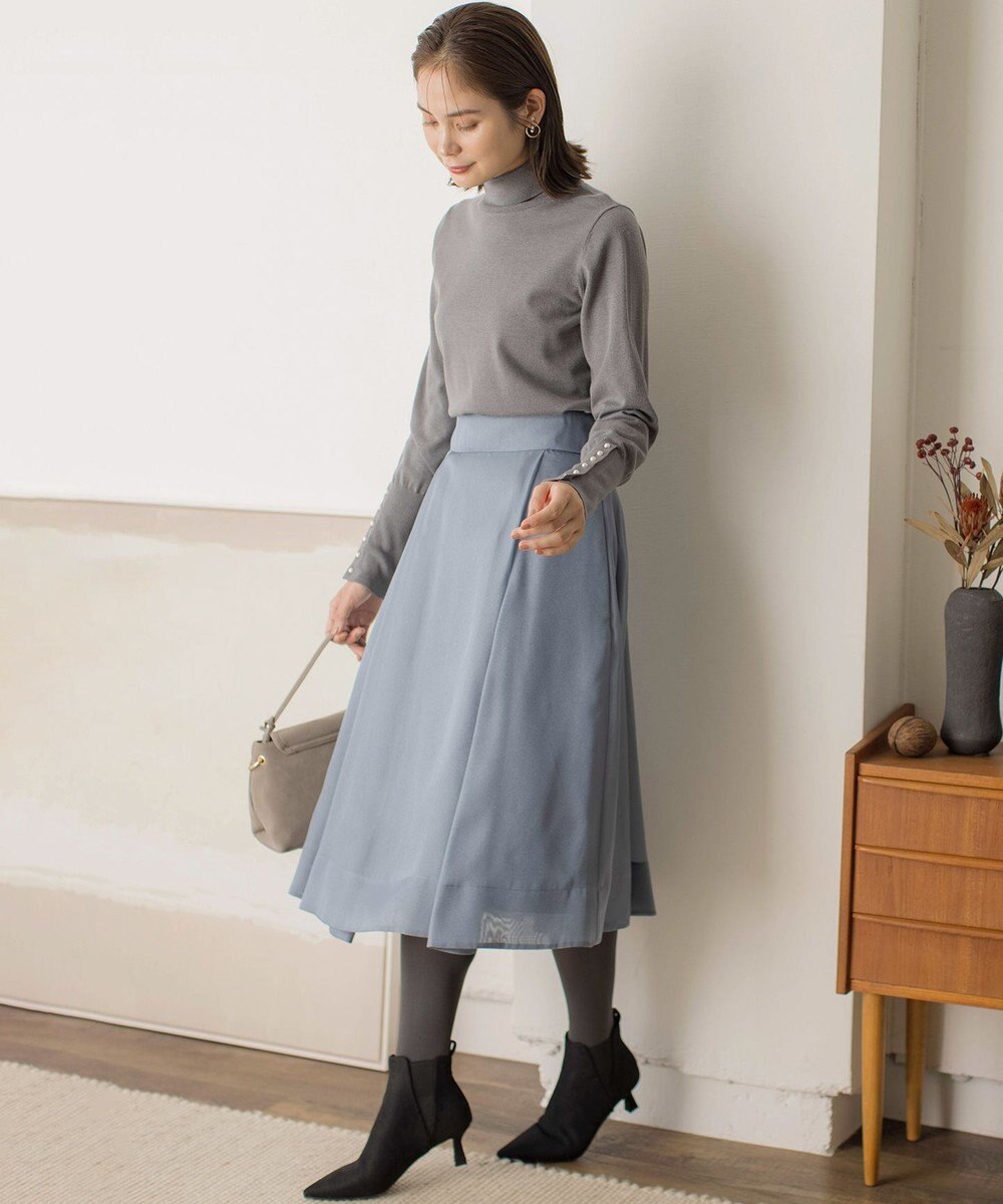 組曲 S シャイニーオーガン フレアスカート 