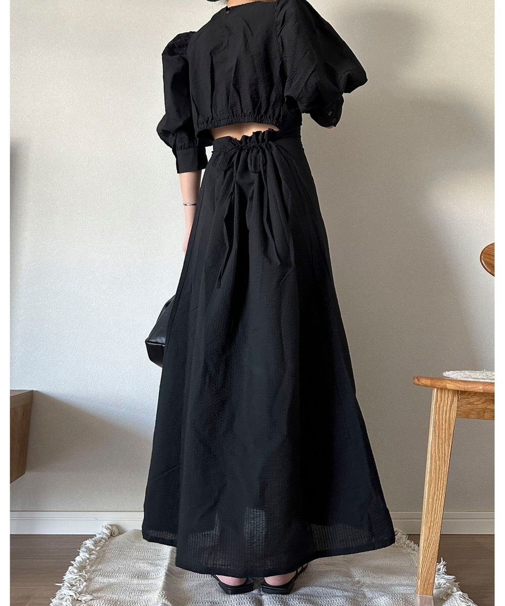 Green Parks AnriettMusee バックカットワークワンピース 