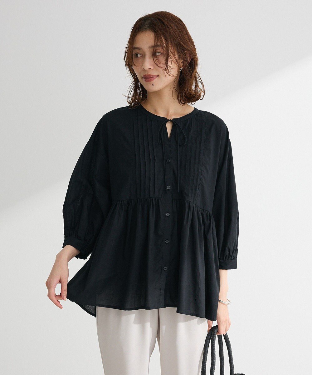 Green Parks ピンタックブラウス 