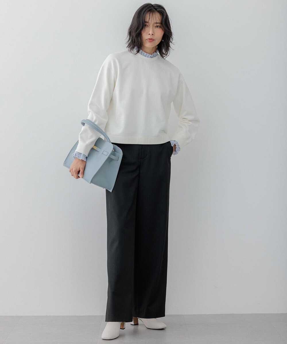 23区 【VERY3月号掲載/洗える】TRコンフォートストレッチ ワイドパンツ 