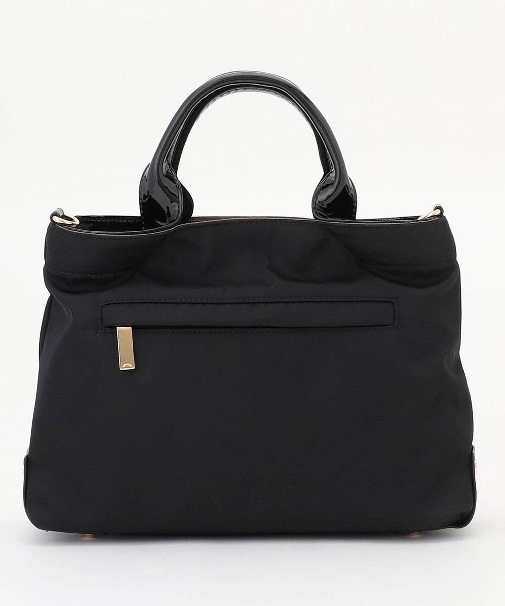 LA BAGAGERIE ツイルナイロン×エナメル 2WAYトートバッグ Sサイズ 