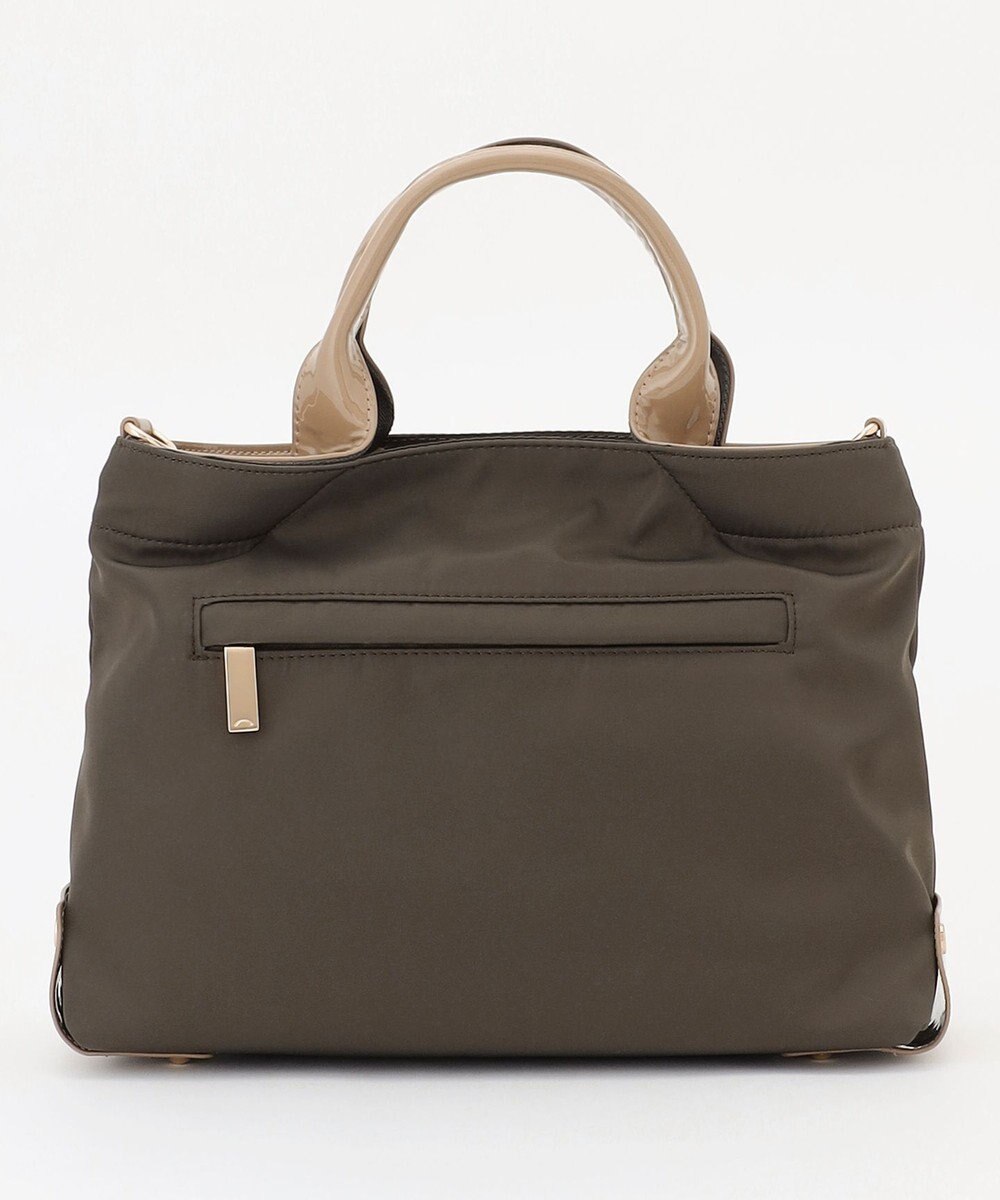 LA BAGAGERIE ツイルナイロン×エナメル 2WAYトートバッグ Sサイズ 