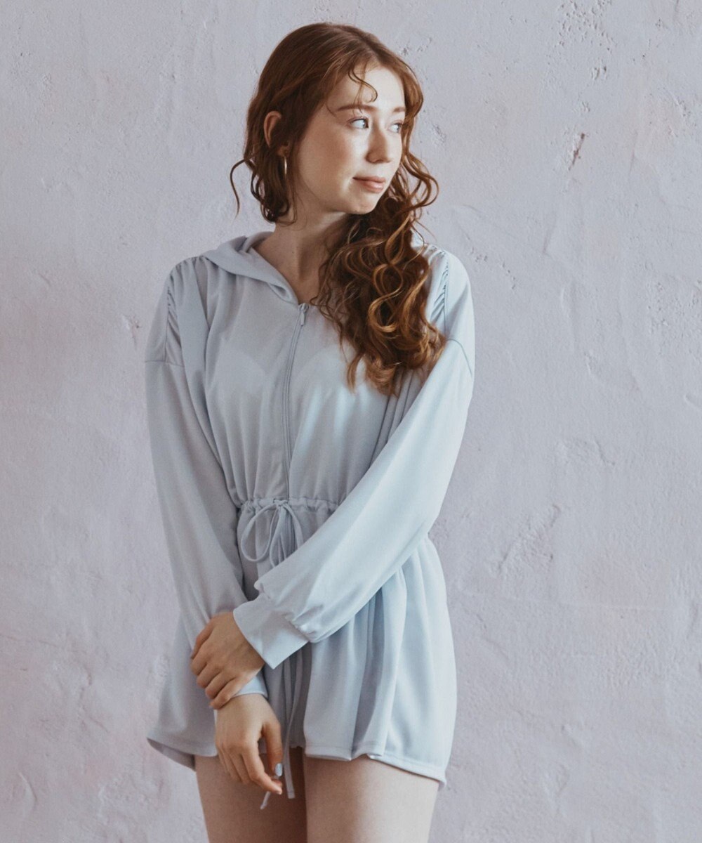 San-ai Resort（三愛水着楽園） 【SALE】シャツ風パーカーM・L【Big Apple's（ビッグアップルズ）】 