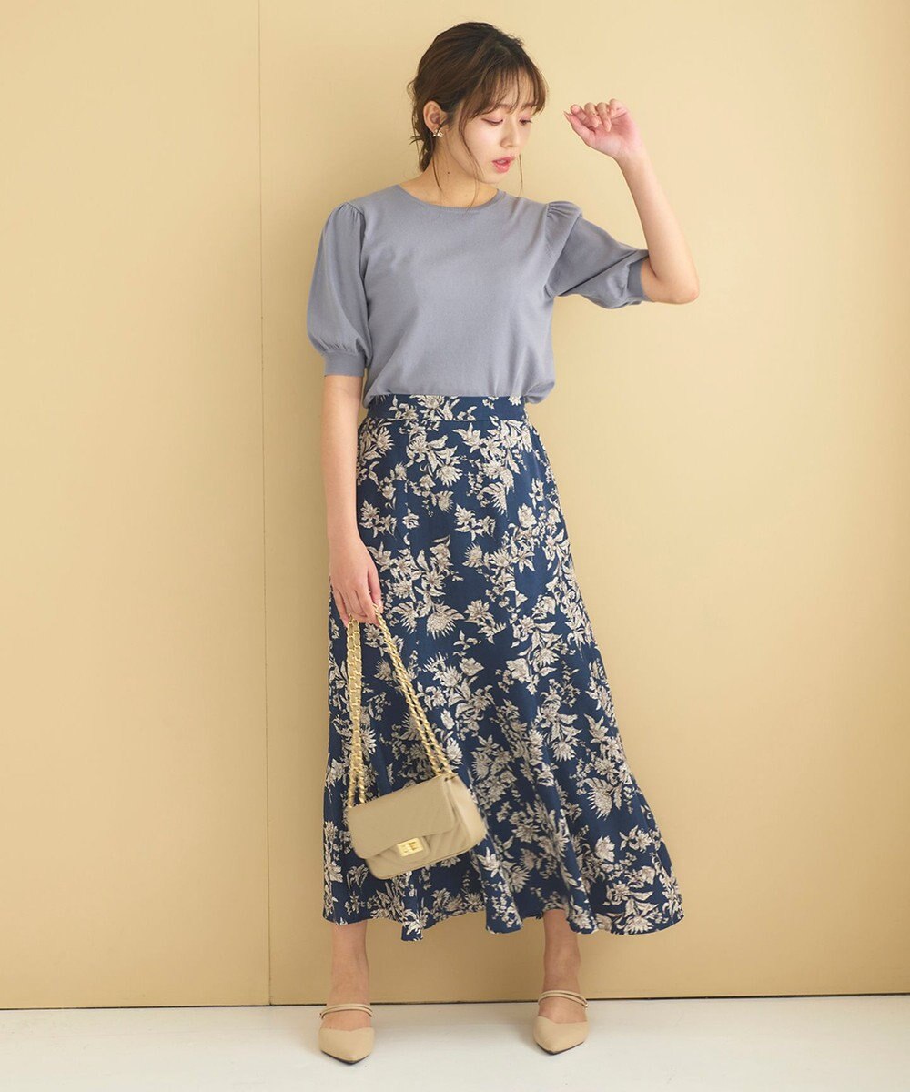 Feroux 【接触冷感・UVカット・洗える】クルーネックハーフスリーブ プルオーバー 