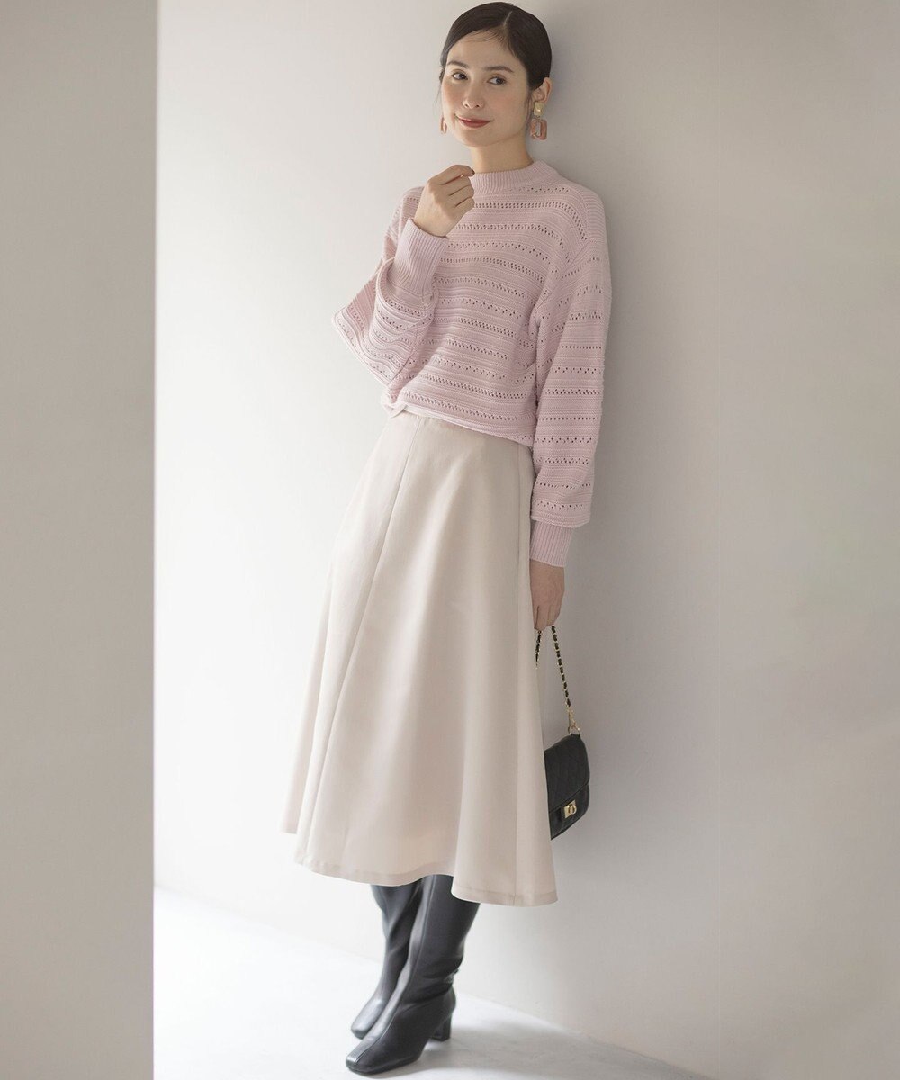 組曲 L マットサテンノーブルスカート 