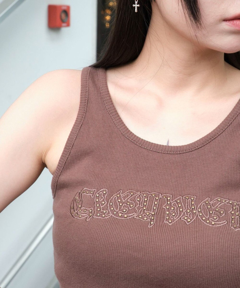 WEGO スタッズグラフィックタンク 