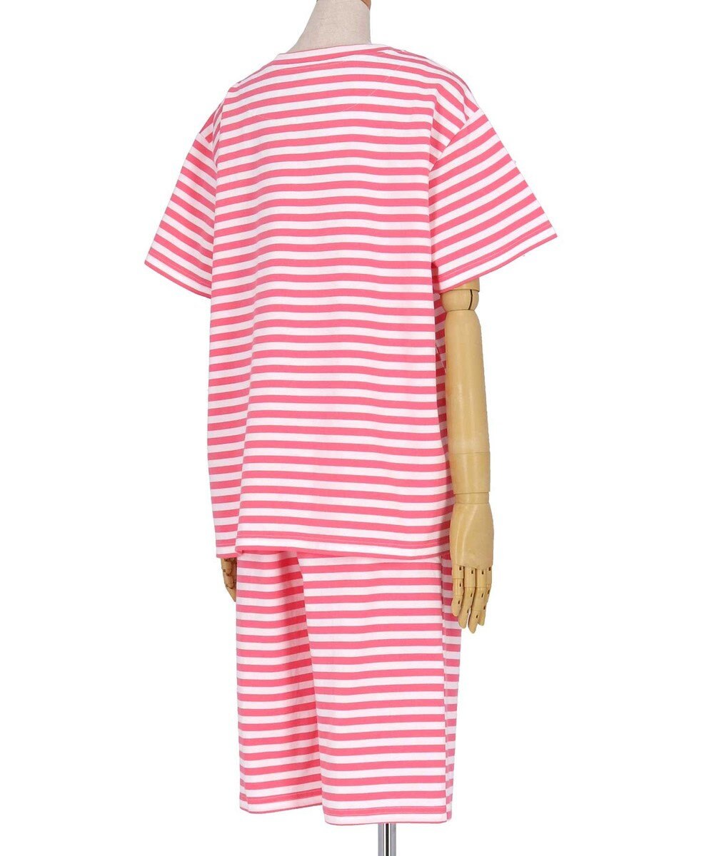 une nana cool MADE WITH LIBERTY FABRIC 綿100％ボーダー 半袖パジャマ 