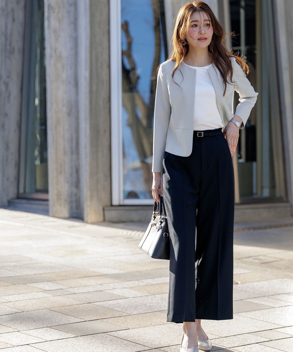 ANY SIS L 【UVカット・接触冷感・吸水速乾】スマートビューティストレッチ  ワイドパンツ 