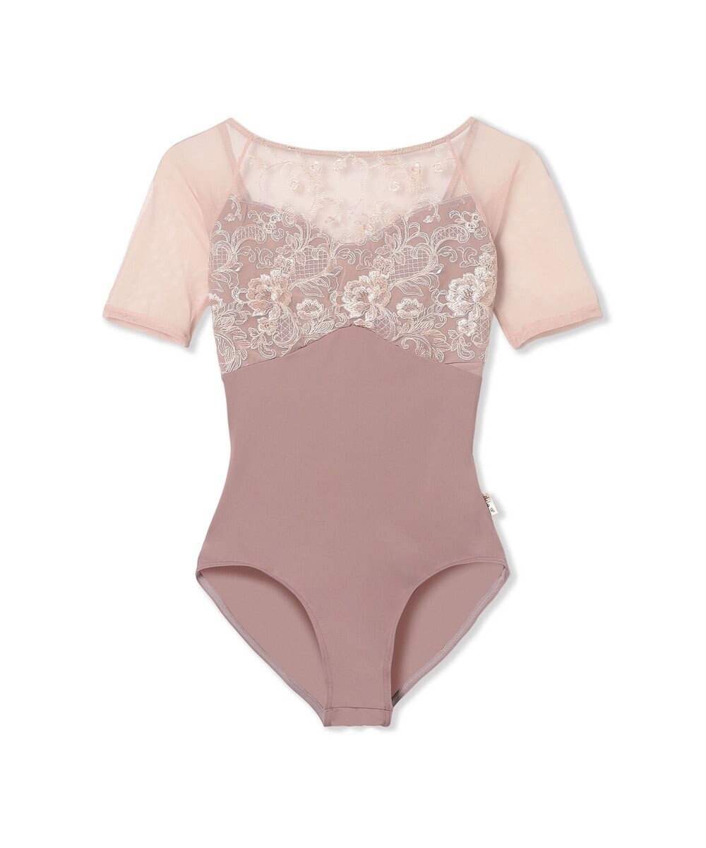 Chacott 【Nela ライン】ハーフスリーブレオタード 