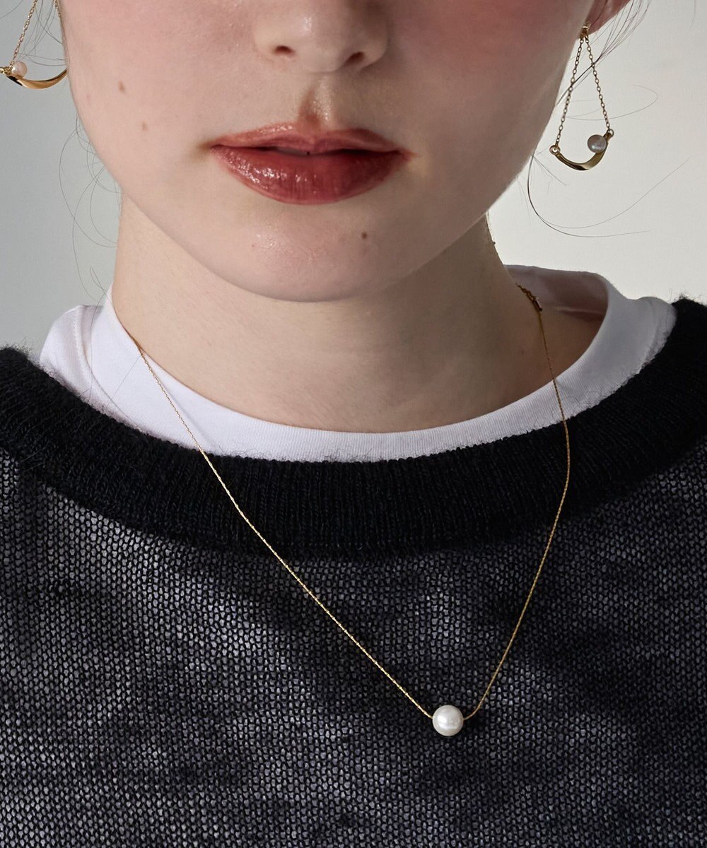 Phoebe 【金属アレルギー対応】ワントップパールネックレス　ゴールド/サージカルステンレス 