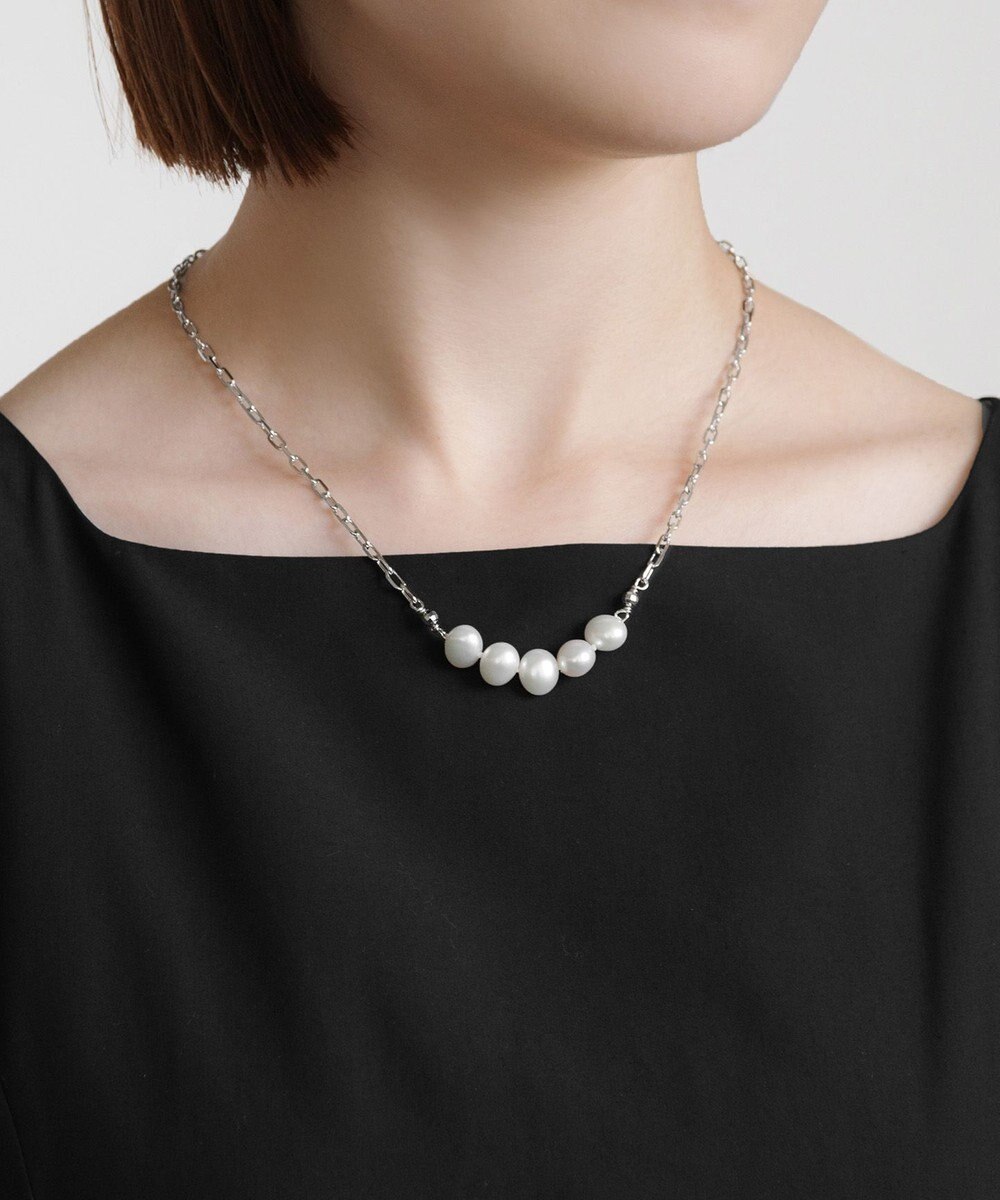 TOCCA LINE PEARL NECKLACE 淡水パールネックレス 