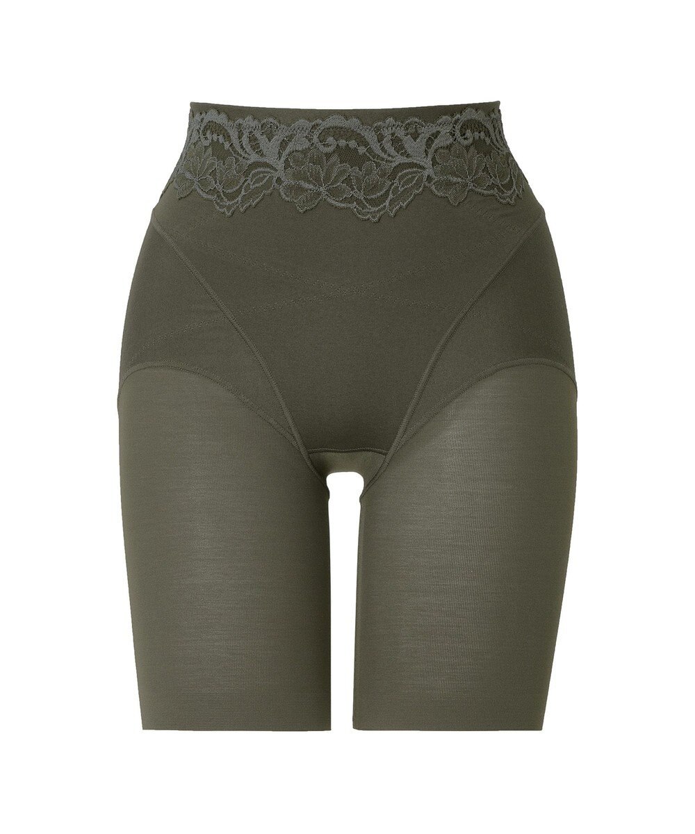 BRADELIS New York 【BRADELIS NewYork peace】綿混ハイブリッド・デイリーガードル24 お腹から太ももまでをスッキリ整える補正ガードル 