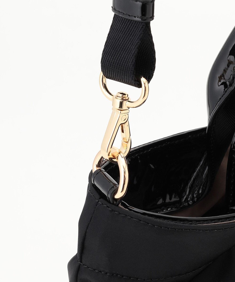 LA BAGAGERIE ツイルナイロン×エナメル 2WAYトートバッグ Sサイズ 