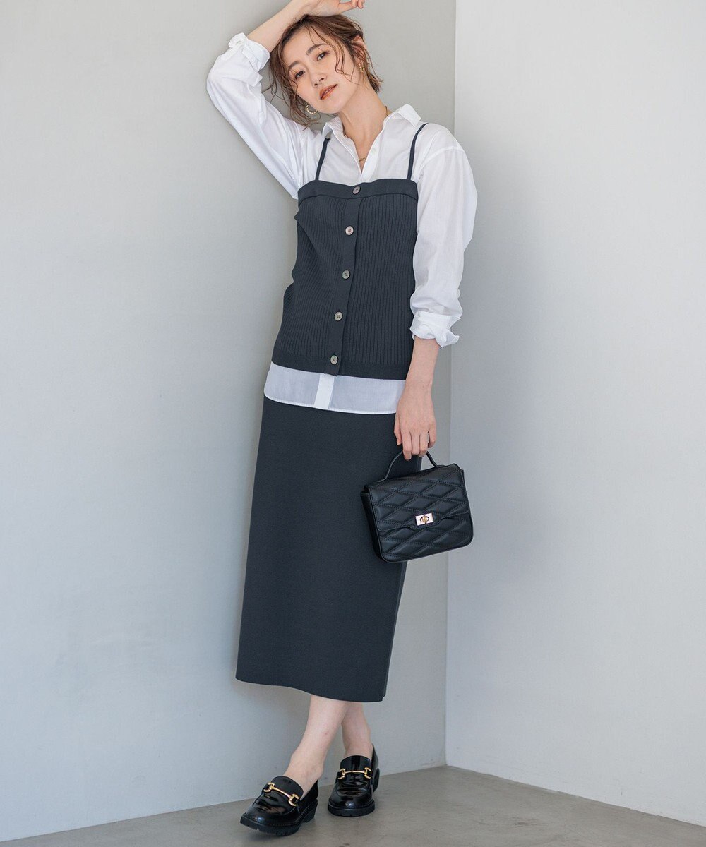 23区 L 【洗える】ヴィスコースストレッチ タイトスカート 