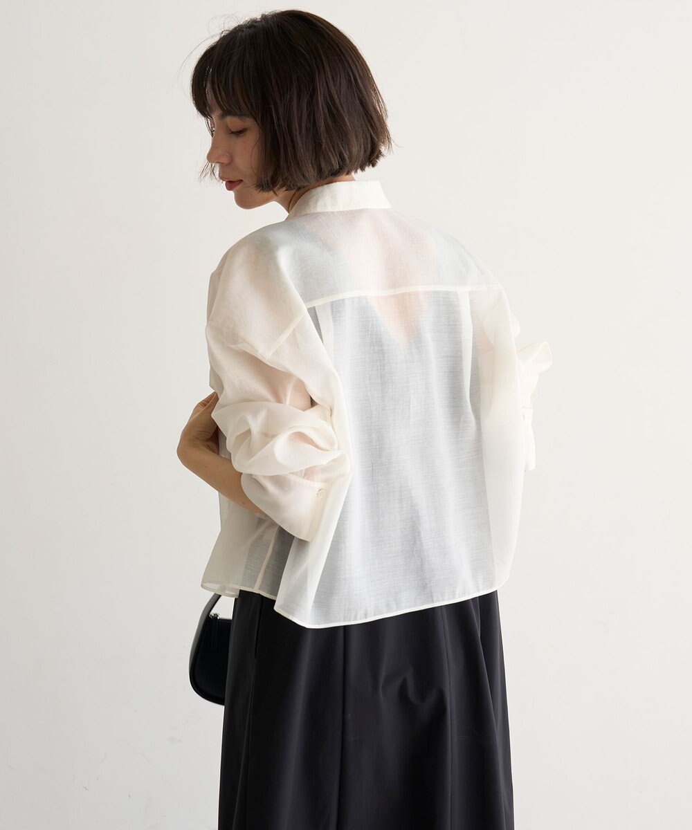 UNFILO シアークロップドシャツ 