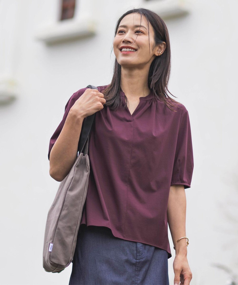 J.PRESS LADIES 【WEB限定カラーあり・セットアイテム・撥水加工・A4サイズ収納可】ポーチ付き PRINTED トート バッグ 